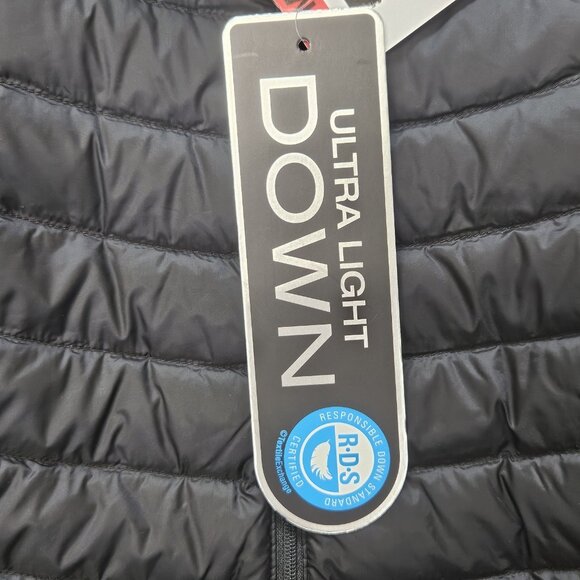 32 Degrees Heat Ultra Light Down Jacket Womens Size S Black Zip Pockets Full Zip - Picture 12 of 12